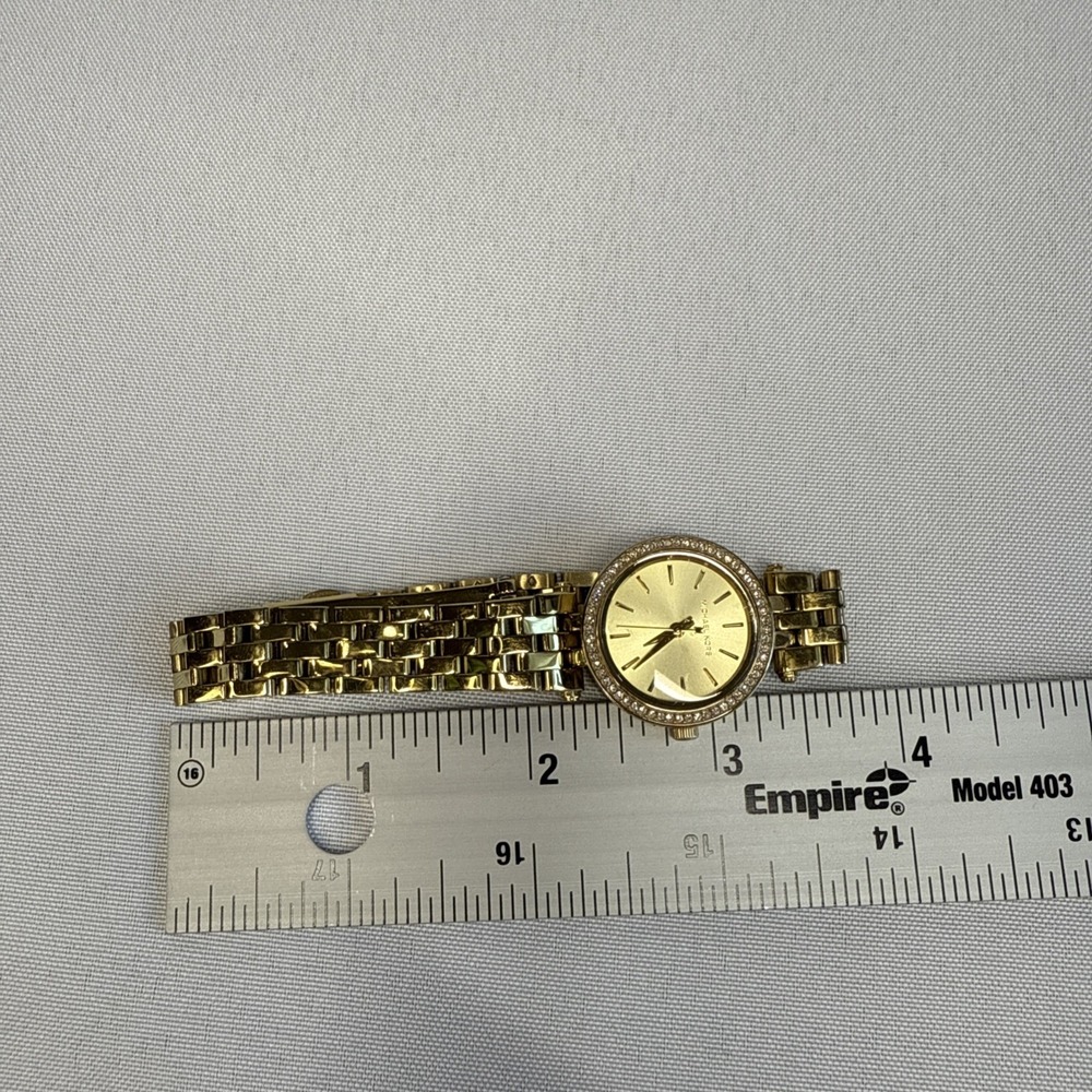 Michael Kors Darci MK3295 Wrist Watch for Women Gold‎ Tone Stainless Steel - Picture 10 of 11